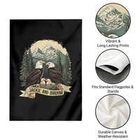 Funny Jackie And Shadow Eagle Family Matching Garden Flag Eagle Lover - Wonder Print Shop