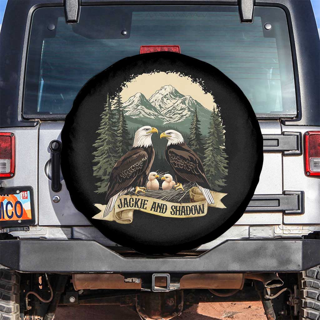 Funny Jackie And Shadow Eagle Family Matching Spare Tire Cover Eagle Lover - Wonder Print Shop