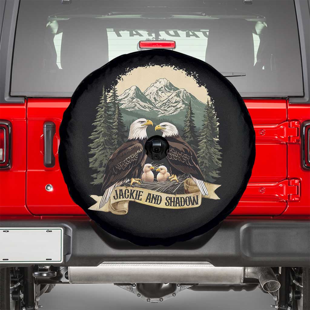 Funny Jackie And Shadow Eagle Family Matching Spare Tire Cover Eagle Lover - Wonder Print Shop