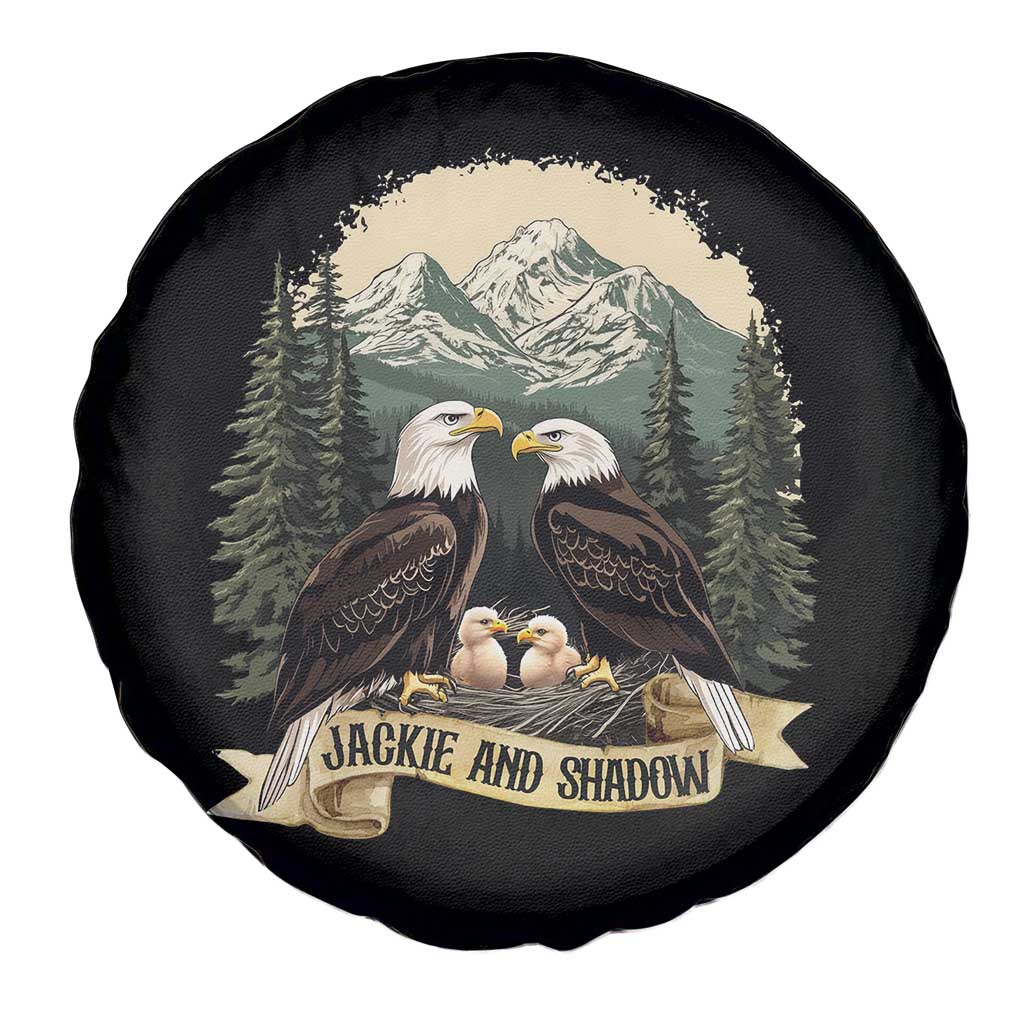 Funny Jackie And Shadow Eagle Family Matching Spare Tire Cover Eagle Lover - Wonder Print Shop