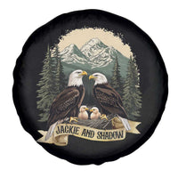 Funny Jackie And Shadow Eagle Family Matching Spare Tire Cover Eagle Lover - Wonder Print Shop