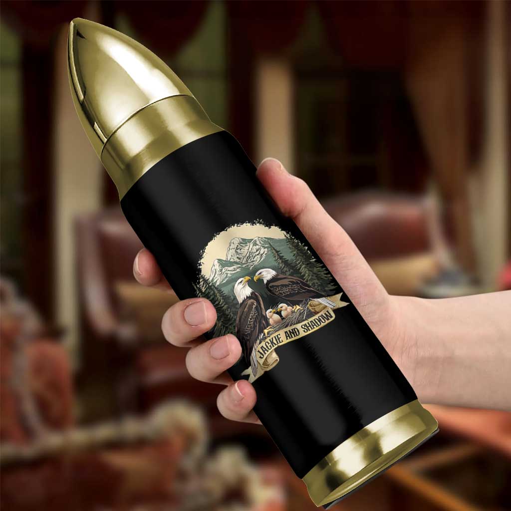 Funny Jackie And Shadow Eagle Family Matching Bullet Tumbler Eagle Lover - Wonder Print Shop