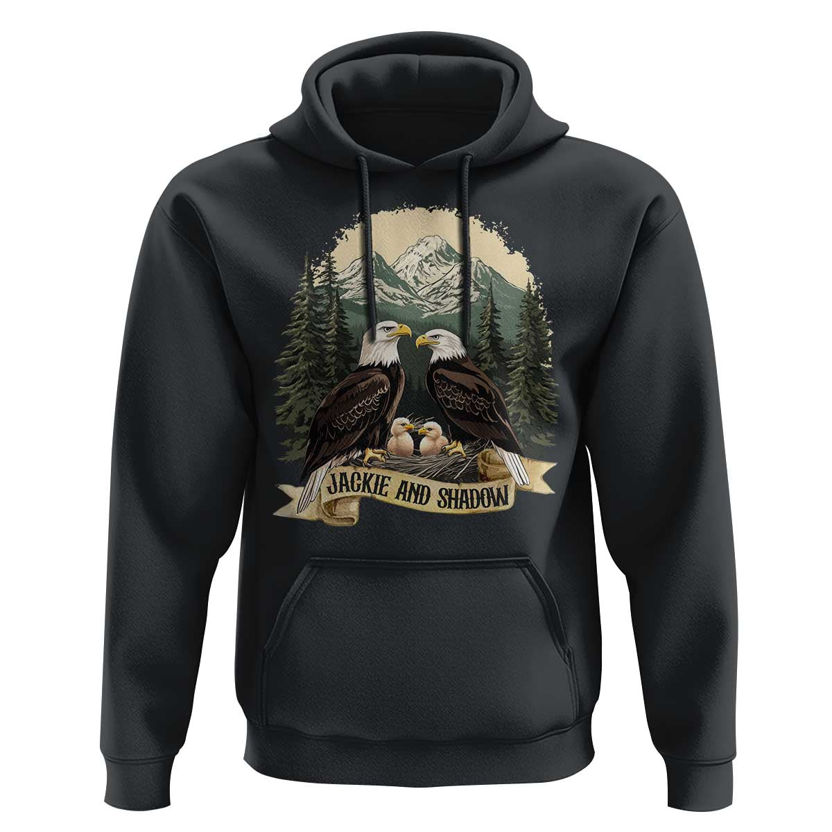 Funny Jackie And Shadow Eagle Family Matching Hoodie Eagle Lover - Wonder Print Shop