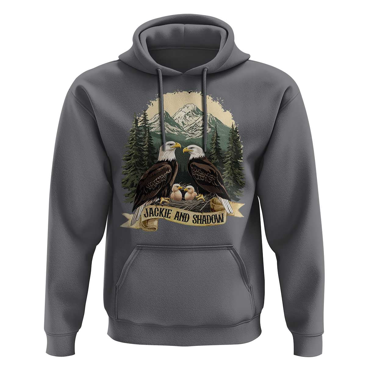 Funny Jackie And Shadow Eagle Family Matching Hoodie Eagle Lover - Wonder Print Shop