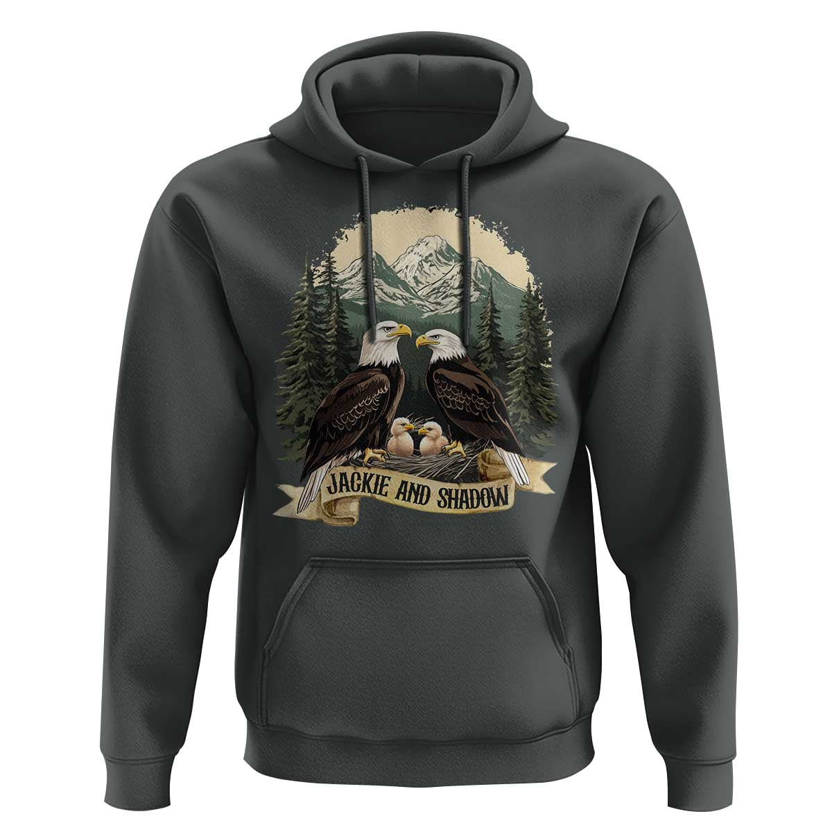 Funny Jackie And Shadow Eagle Family Matching Hoodie Eagle Lover - Wonder Print Shop
