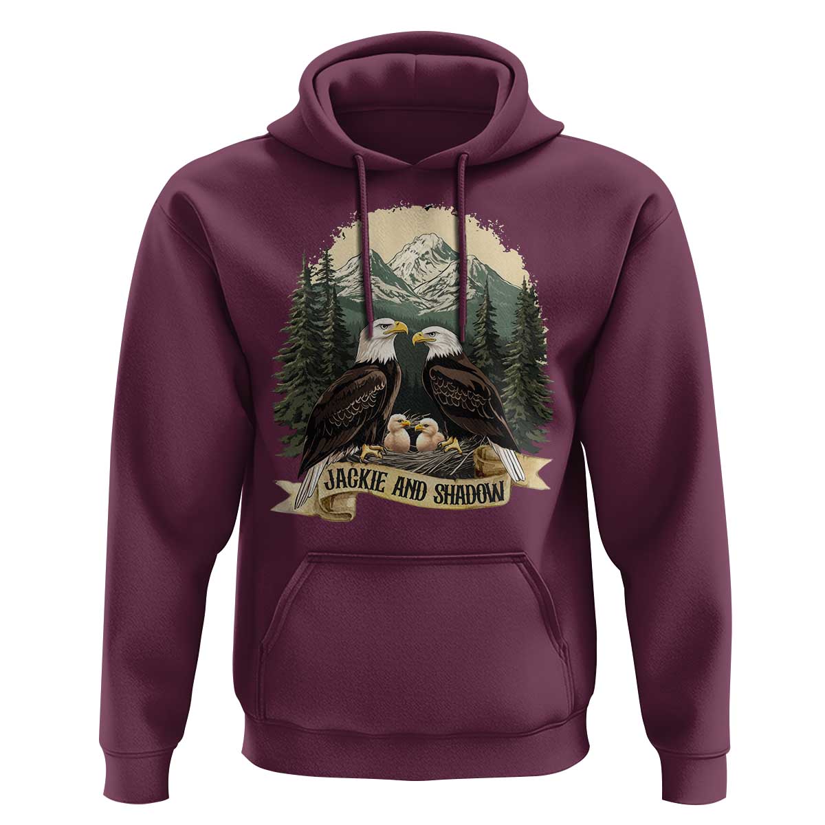 Funny Jackie And Shadow Eagle Family Matching Hoodie Eagle Lover - Wonder Print Shop
