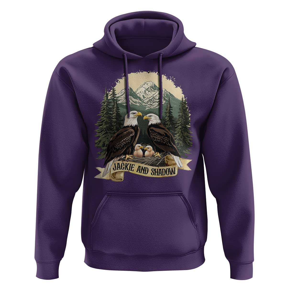 Funny Jackie And Shadow Eagle Family Matching Hoodie Eagle Lover - Wonder Print Shop