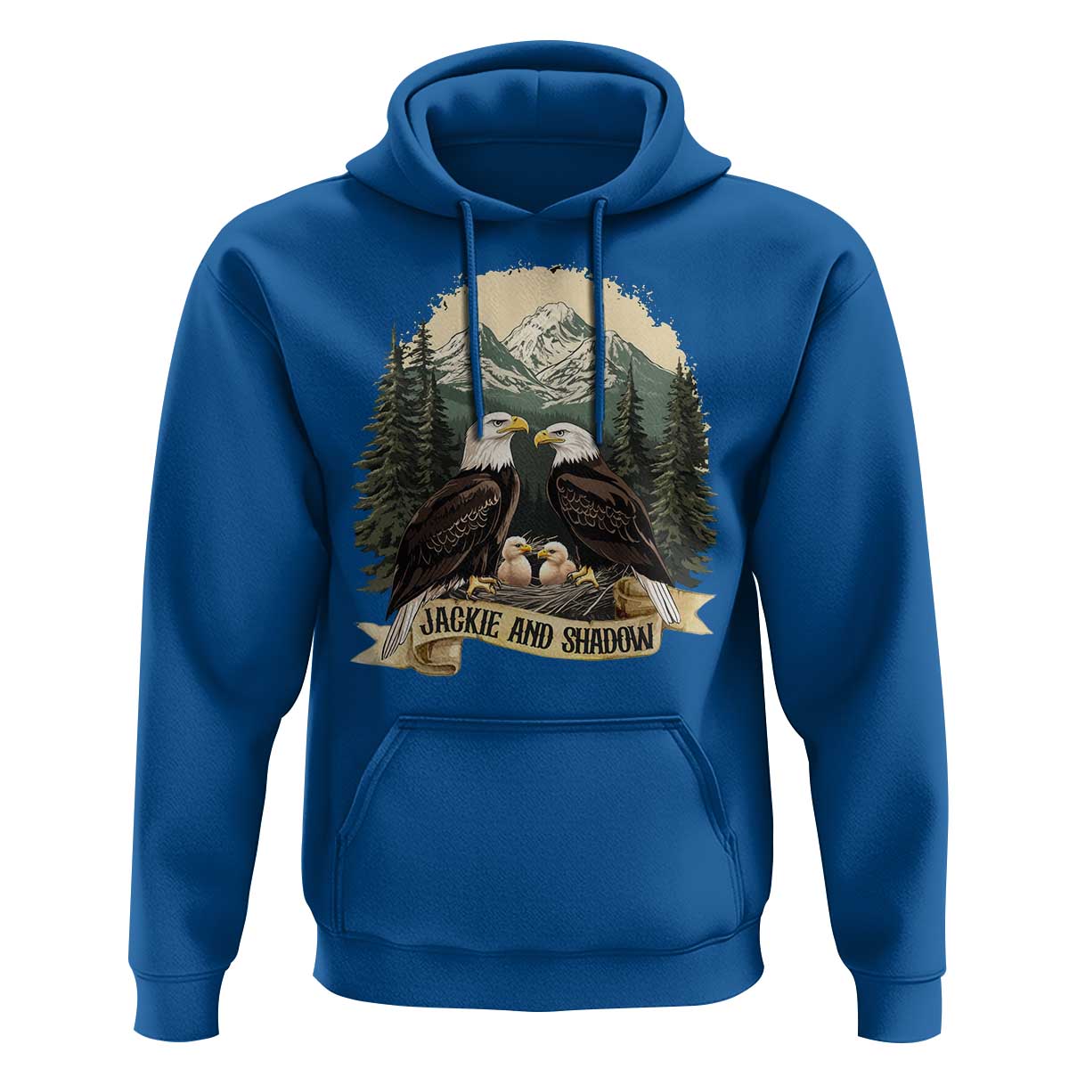 Funny Jackie And Shadow Eagle Family Matching Hoodie Eagle Lover - Wonder Print Shop