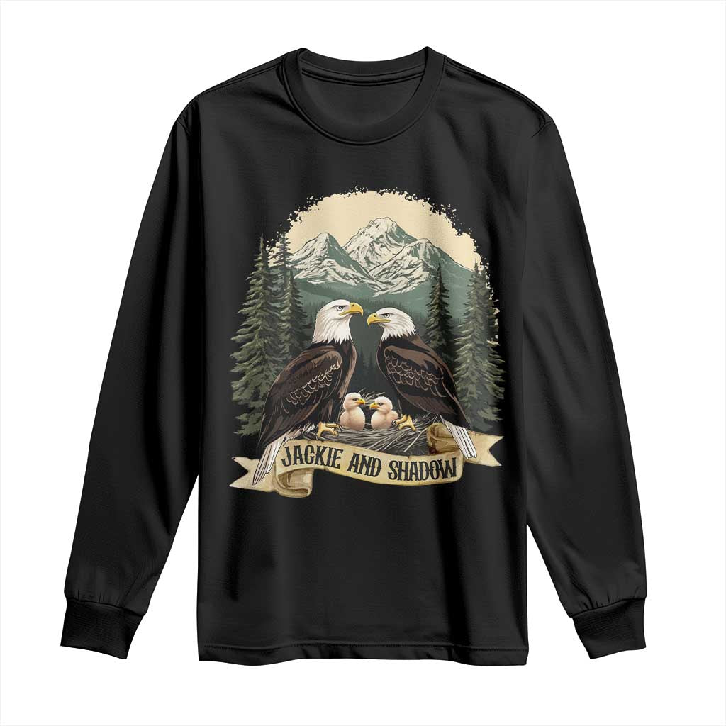 Funny Jackie And Shadow Eagle Family Matching Long Sleeve Shirt Eagle Lover - Wonder Print Shop