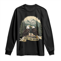 Funny Jackie And Shadow Eagle Family Matching Long Sleeve Shirt Eagle Lover - Wonder Print Shop