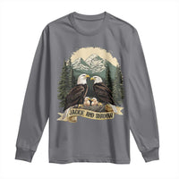 Funny Jackie And Shadow Eagle Family Matching Long Sleeve Shirt Eagle Lover - Wonder Print Shop