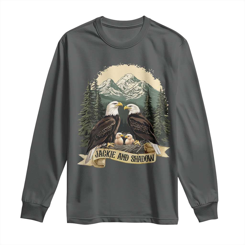 Funny Jackie And Shadow Eagle Family Matching Long Sleeve Shirt Eagle Lover - Wonder Print Shop