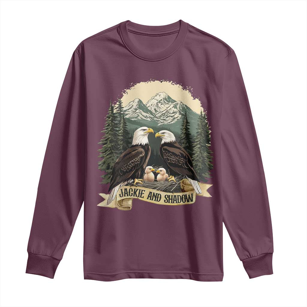 Funny Jackie And Shadow Eagle Family Matching Long Sleeve Shirt Eagle Lover - Wonder Print Shop