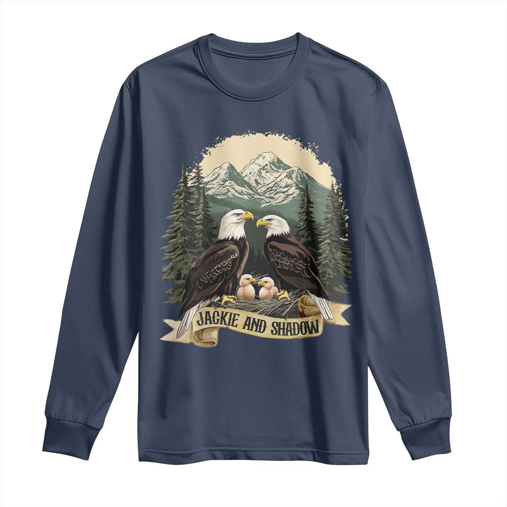 Funny Jackie And Shadow Eagle Family Matching Long Sleeve Shirt Eagle Lover - Wonder Print Shop