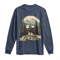 Funny Jackie And Shadow Eagle Family Matching Long Sleeve Shirt Eagle Lover - Wonder Print Shop