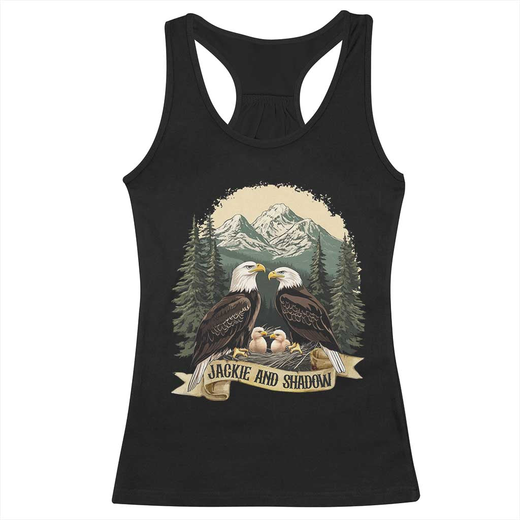 Funny Jackie And Shadow Eagle Family Matching Racerback Tank Top Eagle Lover - Wonder Print Shop