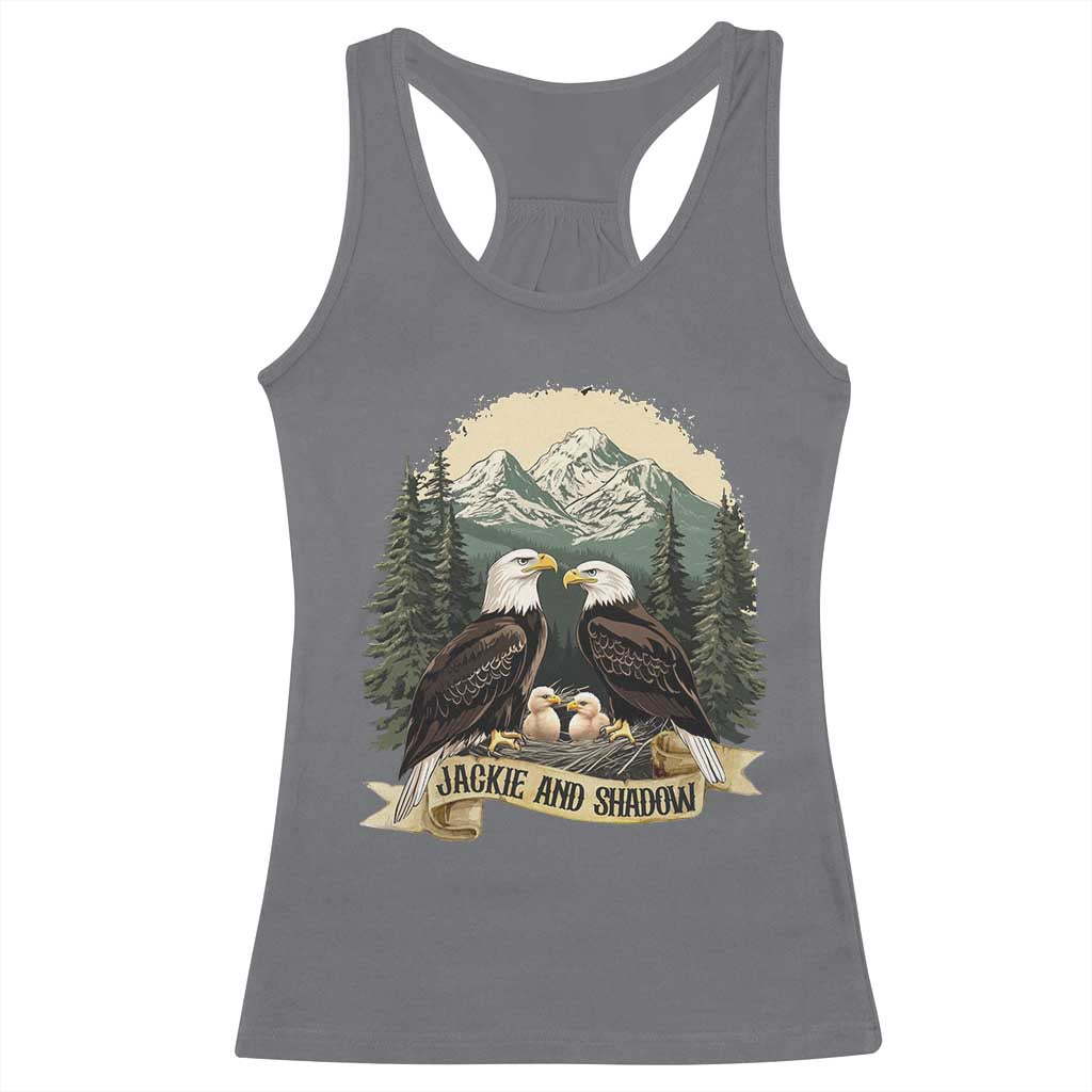 Funny Jackie And Shadow Eagle Family Matching Racerback Tank Top Eagle Lover - Wonder Print Shop