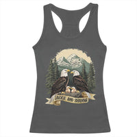 Funny Jackie And Shadow Eagle Family Matching Racerback Tank Top Eagle Lover - Wonder Print Shop