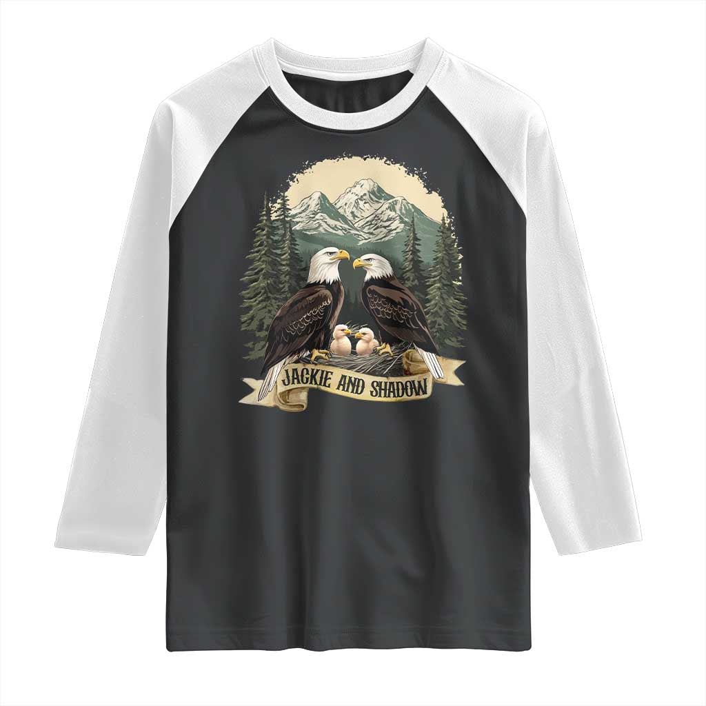 Funny Jackie And Shadow Eagle Family Matching Raglan Shirt Eagle Lover - Wonder Print Shop