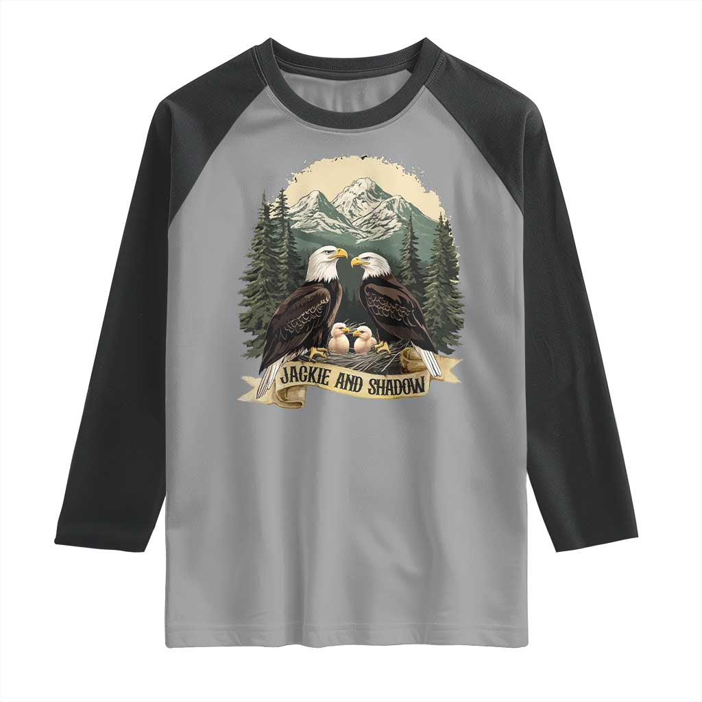 Funny Jackie And Shadow Eagle Family Matching Raglan Shirt Eagle Lover - Wonder Print Shop