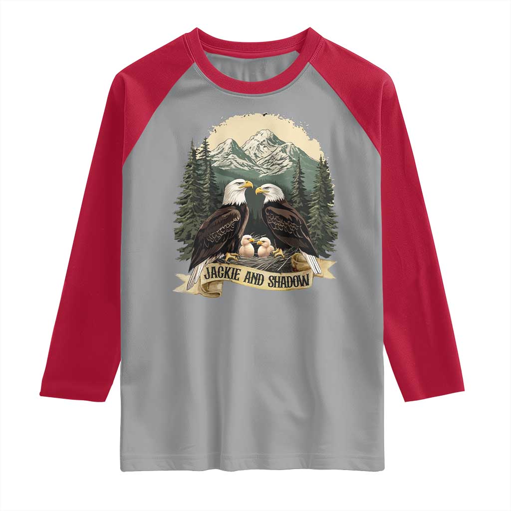 Funny Jackie And Shadow Eagle Family Matching Raglan Shirt Eagle Lover - Wonder Print Shop