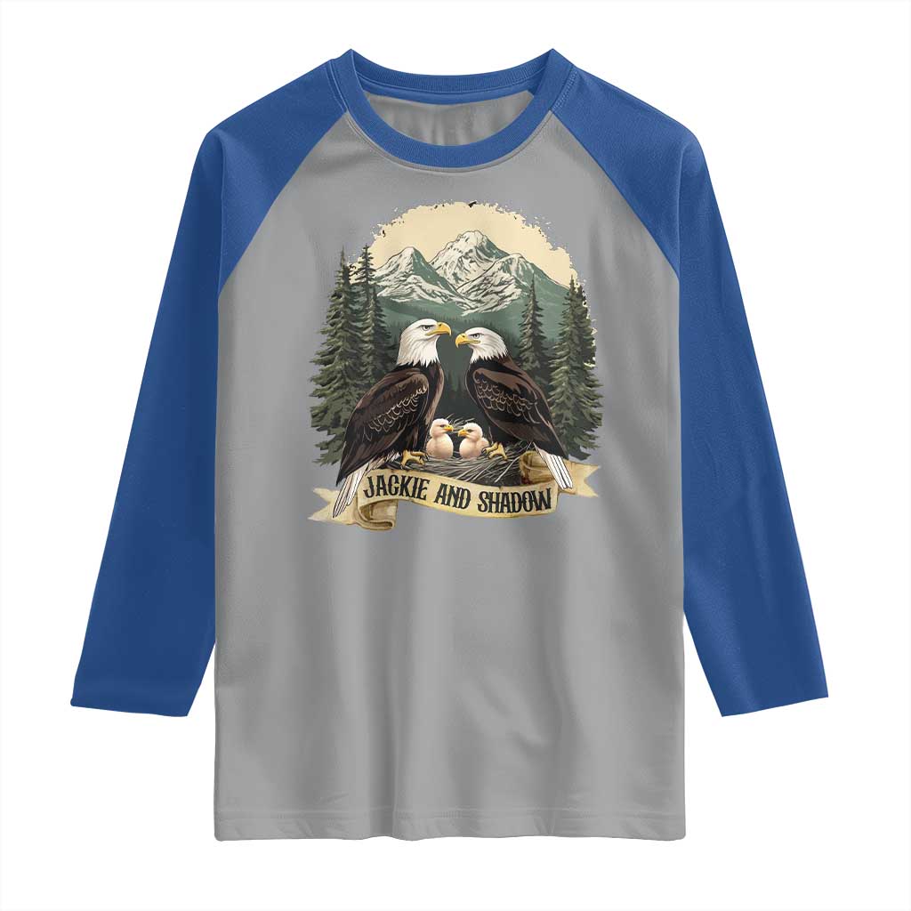 Funny Jackie And Shadow Eagle Family Matching Raglan Shirt Eagle Lover - Wonder Print Shop