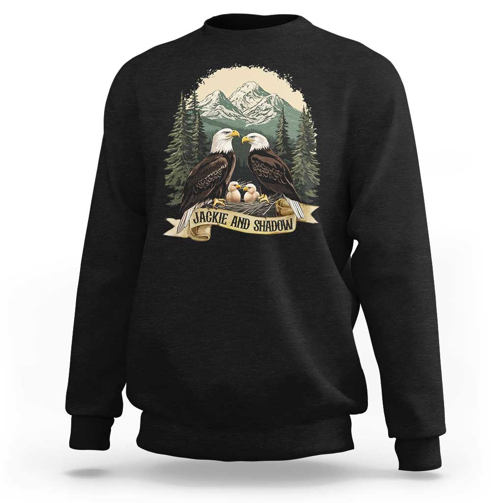 Funny Jackie And Shadow Eagle Family Matching Sweatshirt Eagle Lover - Wonder Print Shop