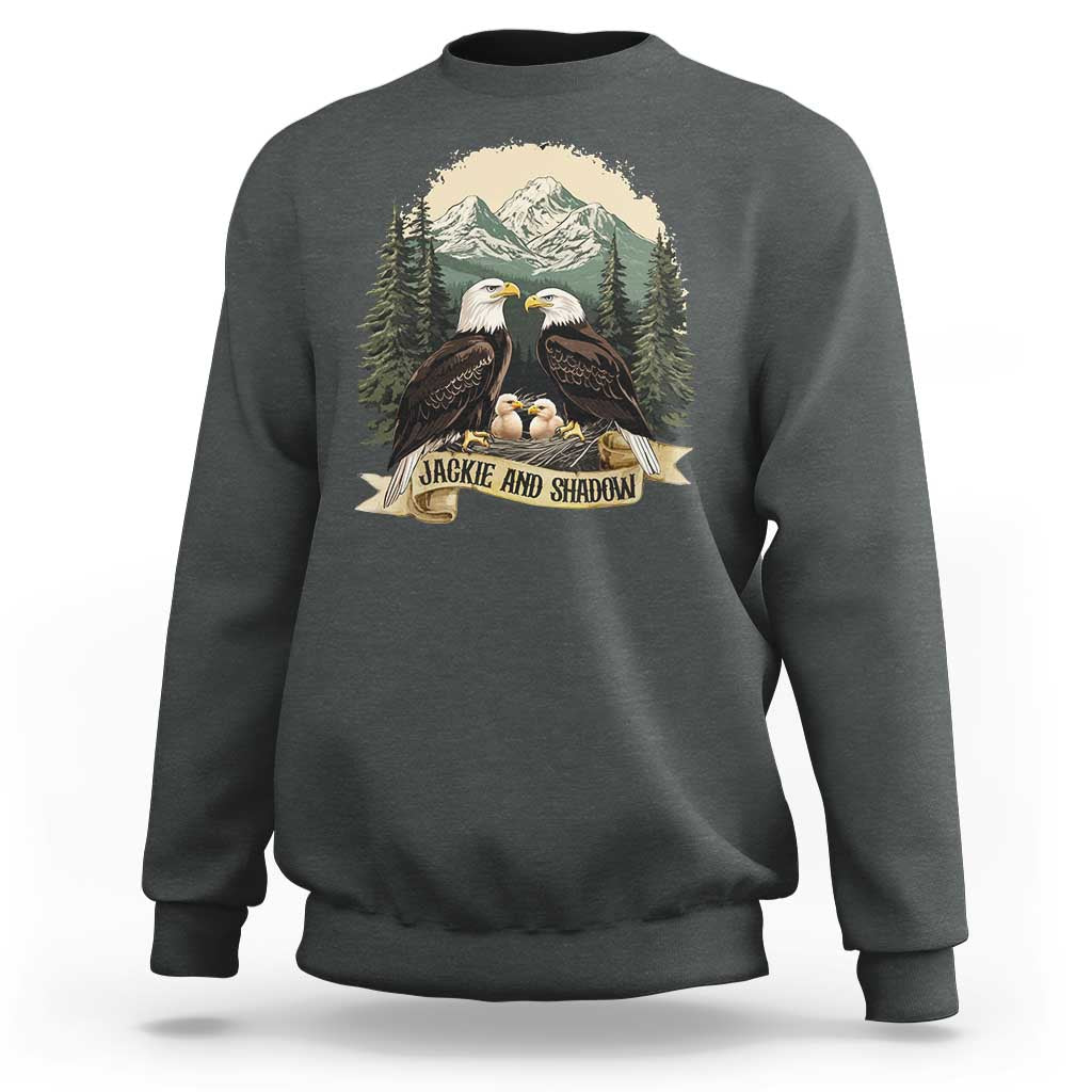 Funny Jackie And Shadow Eagle Family Matching Sweatshirt Eagle Lover - Wonder Print Shop