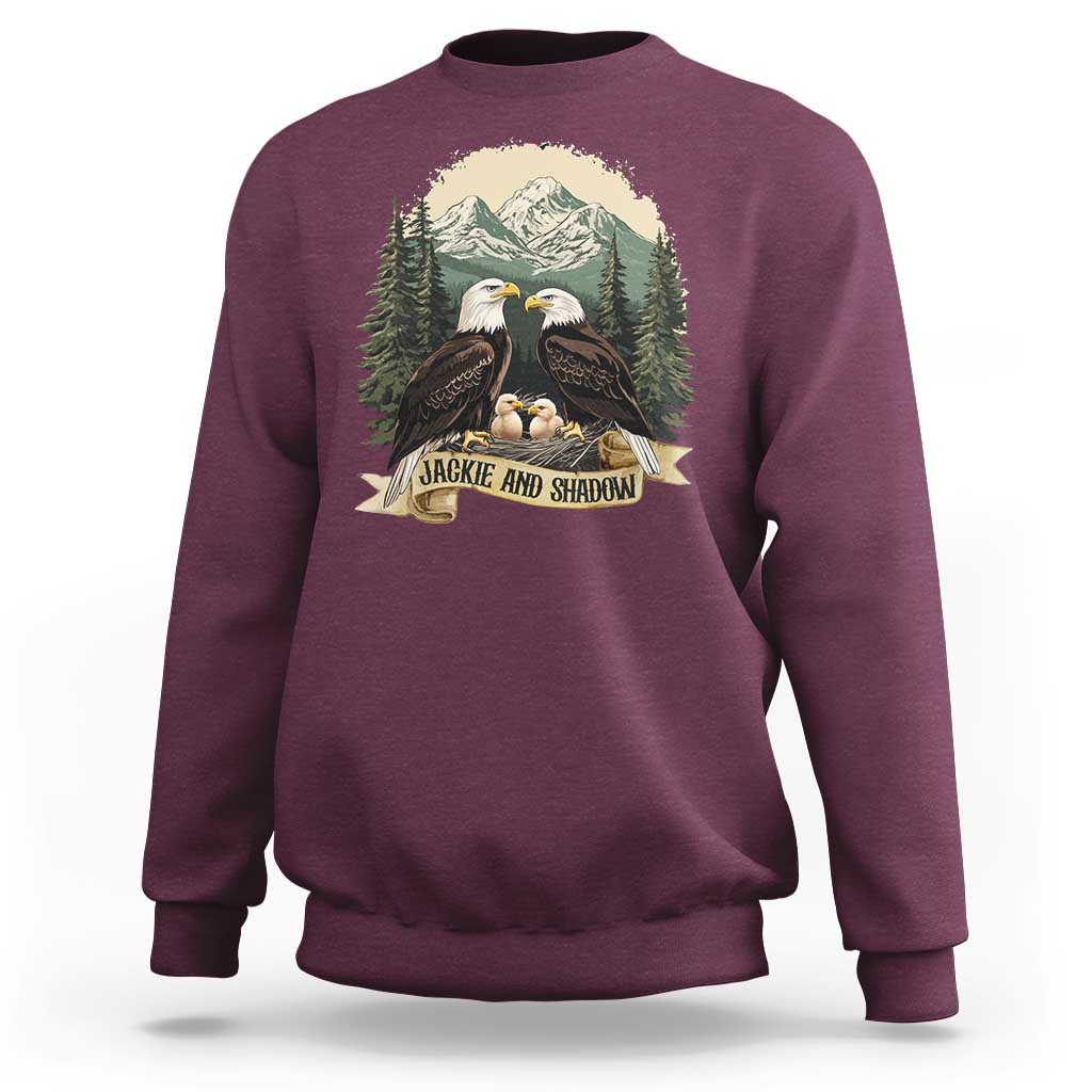 Funny Jackie And Shadow Eagle Family Matching Sweatshirt Eagle Lover - Wonder Print Shop