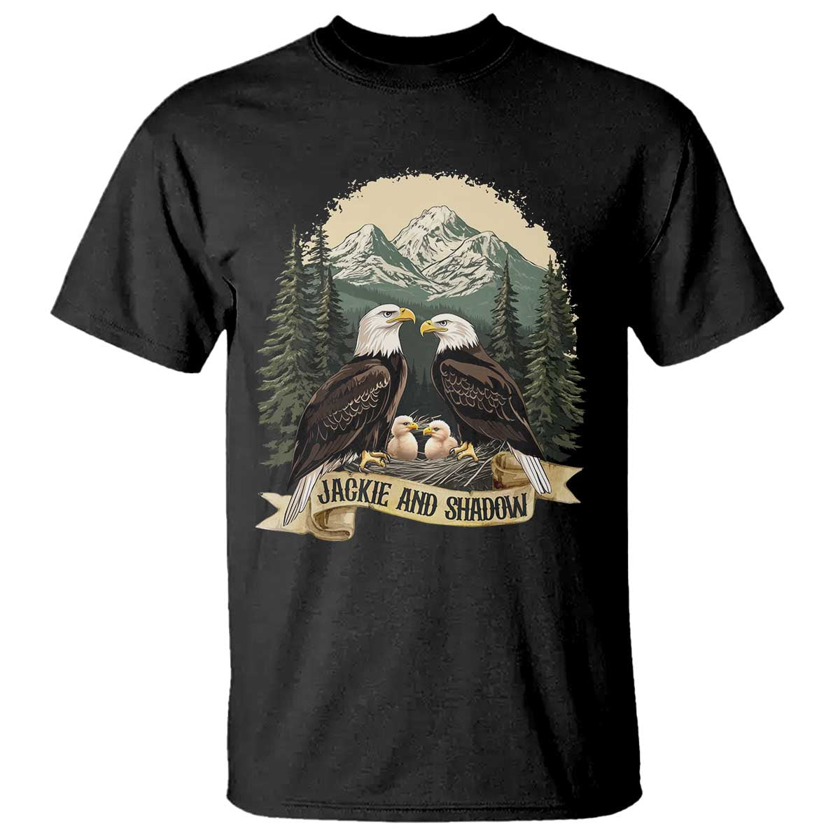 Funny Jackie And Shadow Eagle Family Matching T Shirt Eagle Lover - Wonder Print Shop