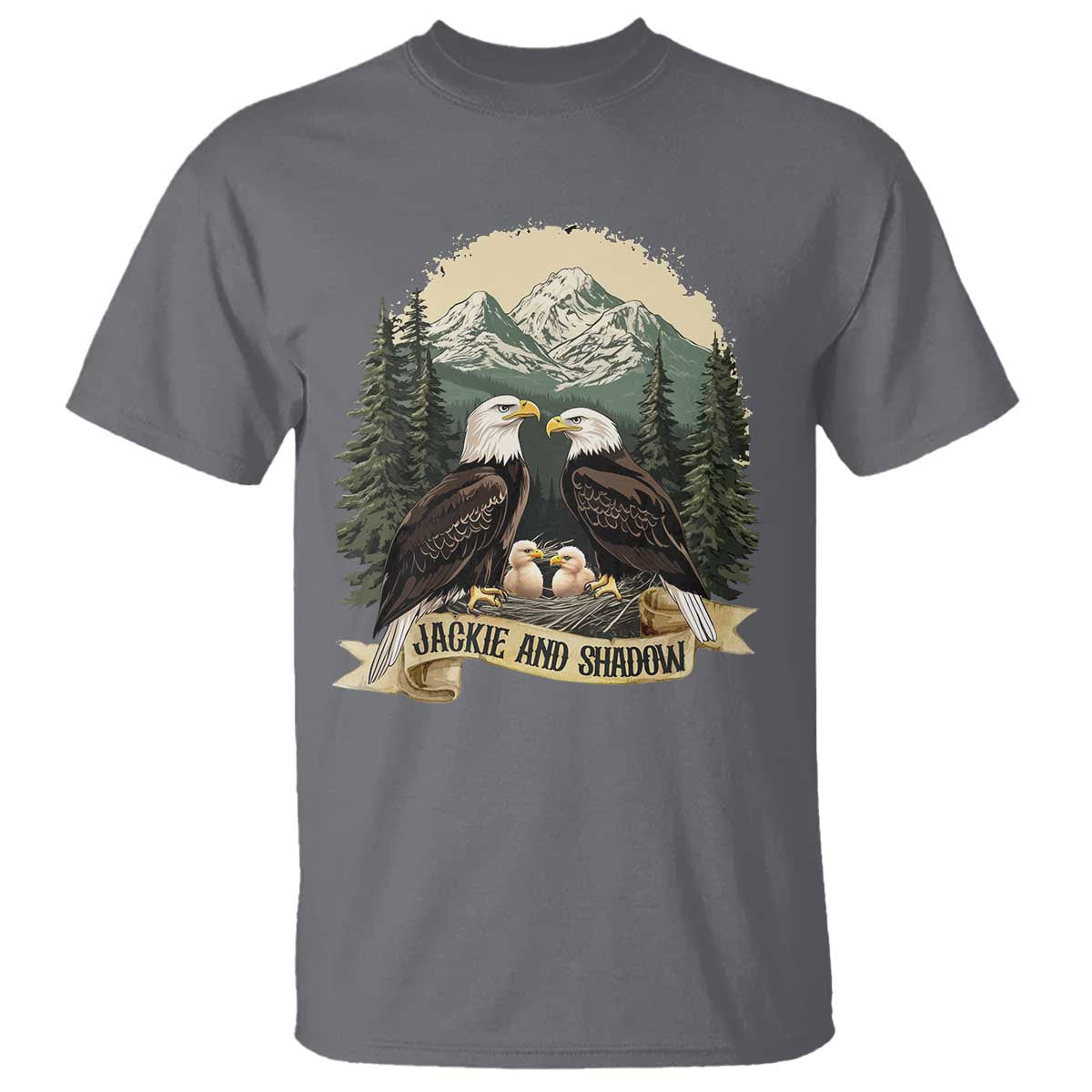 Funny Jackie And Shadow Eagle Family Matching T Shirt Eagle Lover - Wonder Print Shop