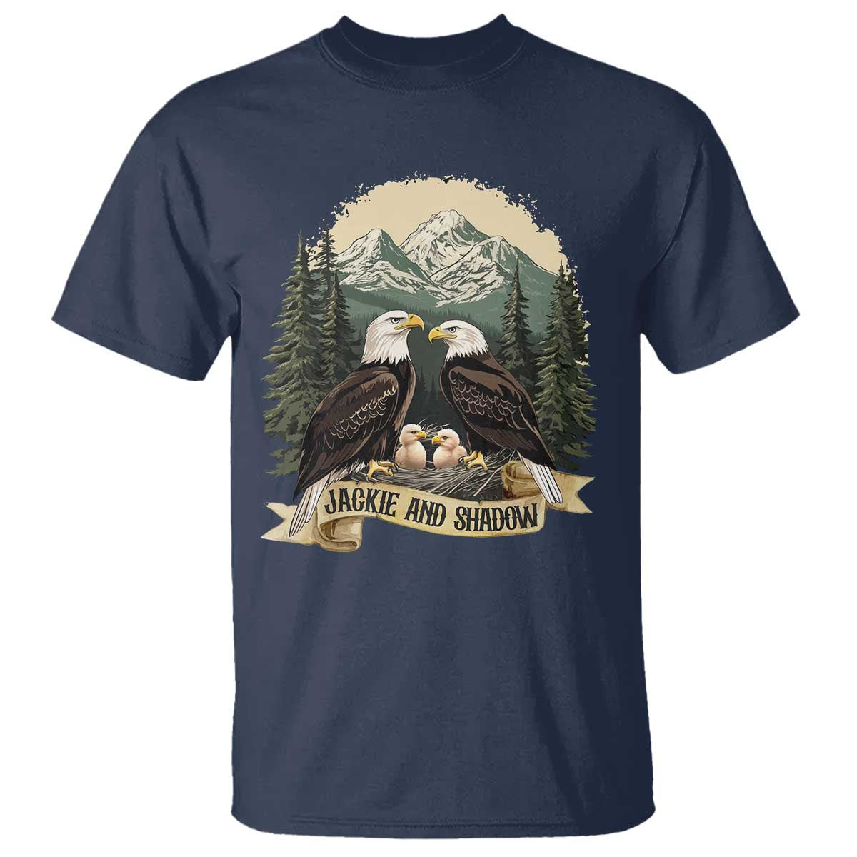 Funny Jackie And Shadow Eagle Family Matching T Shirt Eagle Lover - Wonder Print Shop