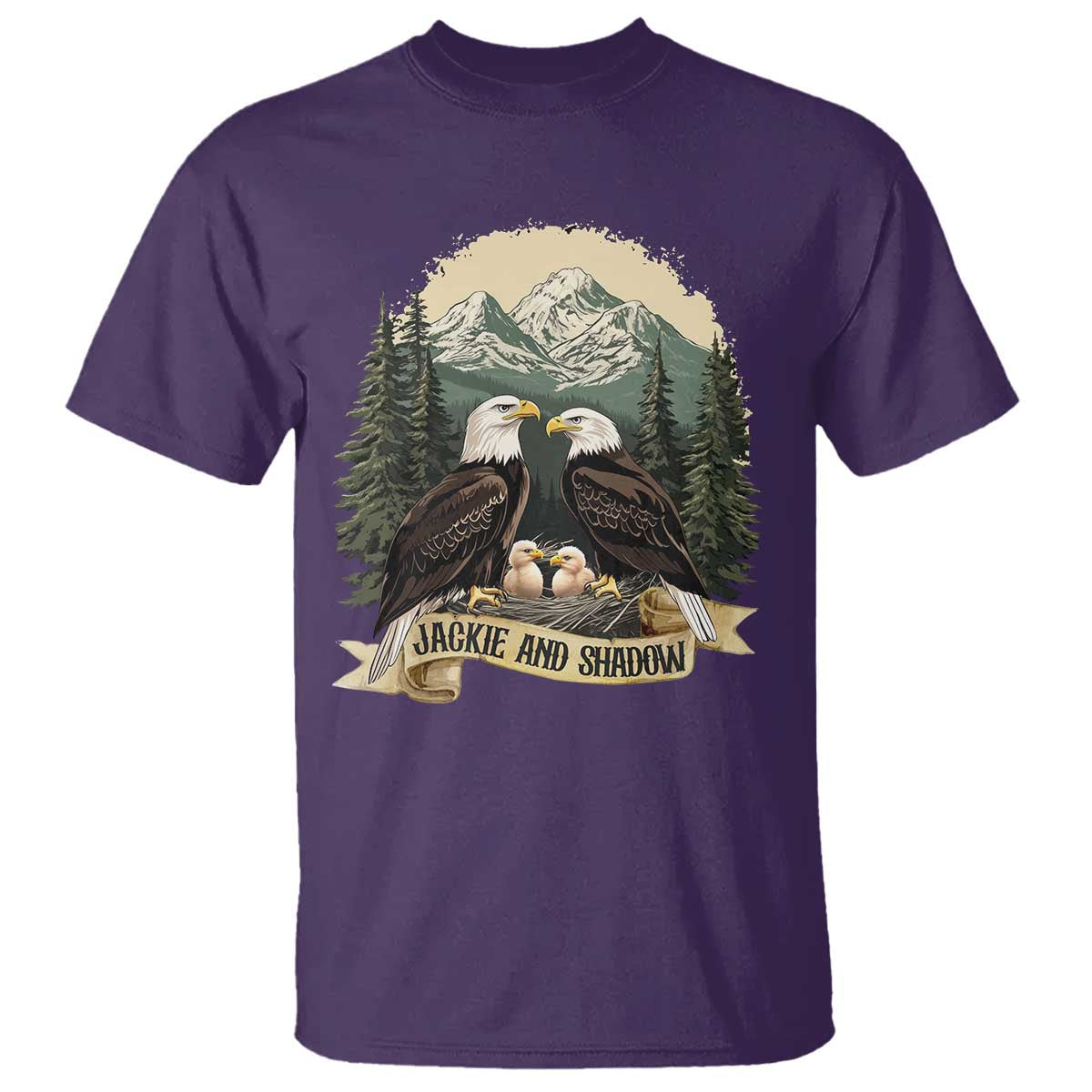 Funny Jackie And Shadow Eagle Family Matching T Shirt Eagle Lover - Wonder Print Shop