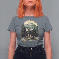 Funny Jackie And Shadow Eagle Family Matching T Shirt For Women Eagle Lover - Wonder Print Shop