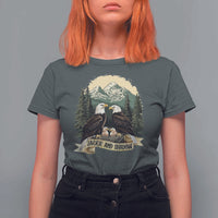 Funny Jackie And Shadow Eagle Family Matching T Shirt For Women Eagle Lover - Wonder Print Shop