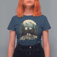 Funny Jackie And Shadow Eagle Family Matching T Shirt For Women Eagle Lover - Wonder Print Shop