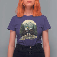 Funny Jackie And Shadow Eagle Family Matching T Shirt For Women Eagle Lover - Wonder Print Shop