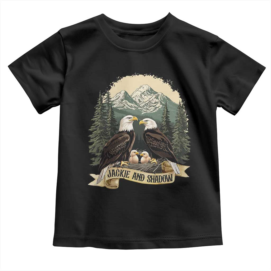 Funny Jackie And Shadow Eagle Family Matching Toddler T Shirt Eagle Lover - Wonder Print Shop