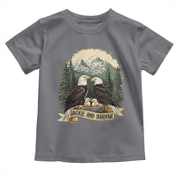 Funny Jackie And Shadow Eagle Family Matching Toddler T Shirt Eagle Lover - Wonder Print Shop