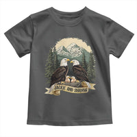 Funny Jackie And Shadow Eagle Family Matching Toddler T Shirt Eagle Lover - Wonder Print Shop