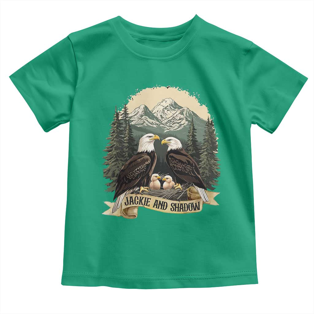 Funny Jackie And Shadow Eagle Family Matching Toddler T Shirt Eagle Lover - Wonder Print Shop