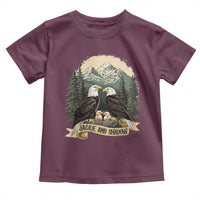 Funny Jackie And Shadow Eagle Family Matching Toddler T Shirt Eagle Lover - Wonder Print Shop