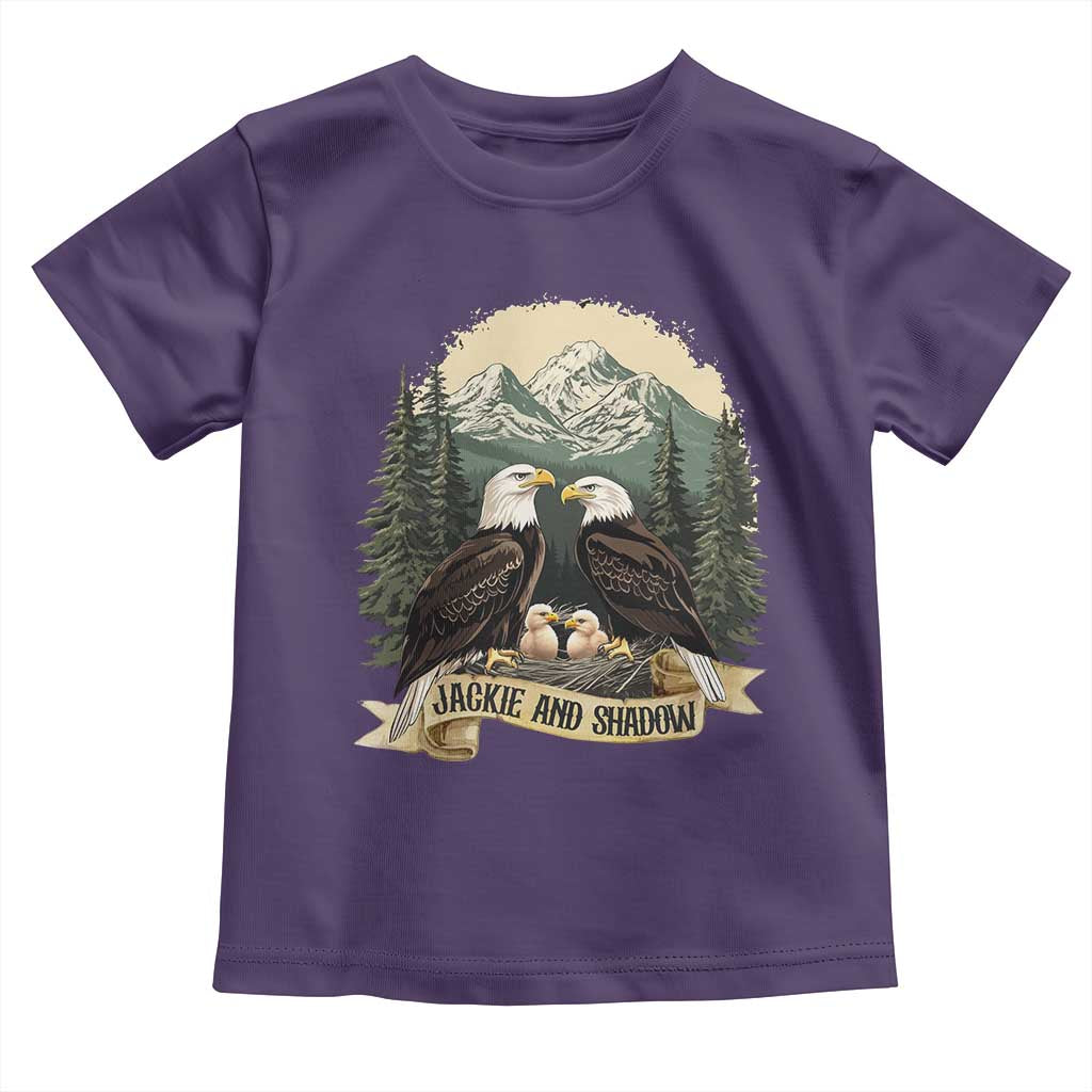 Funny Jackie And Shadow Eagle Family Matching Toddler T Shirt Eagle Lover - Wonder Print Shop