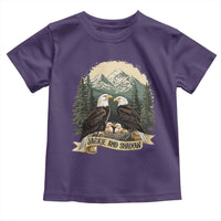 Funny Jackie And Shadow Eagle Family Matching Toddler T Shirt Eagle Lover - Wonder Print Shop