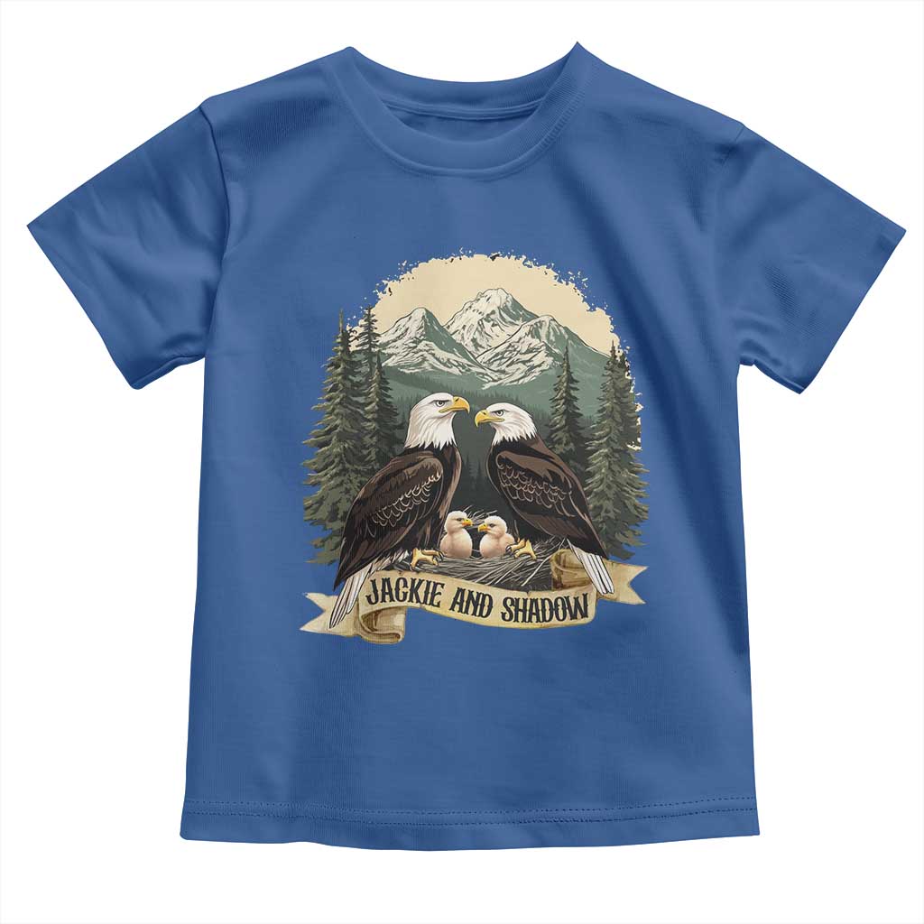 Funny Jackie And Shadow Eagle Family Matching Toddler T Shirt Eagle Lover - Wonder Print Shop