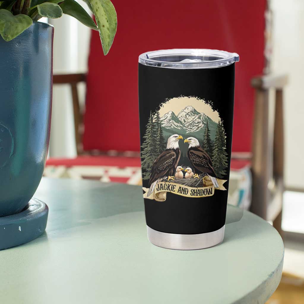 Funny Jackie And Shadow Eagle Family Matching Tumbler Cup Eagle Lover - Wonder Print Shop