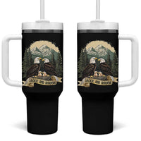 Funny Jackie And Shadow Eagle Family Matching Tumbler With Handle Eagle Lover - Wonder Print Shop