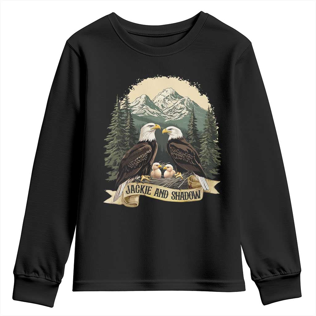 Funny Jackie And Shadow Eagle Family Matching Youth Sweatshirt Eagle Lover - Wonder Print Shop