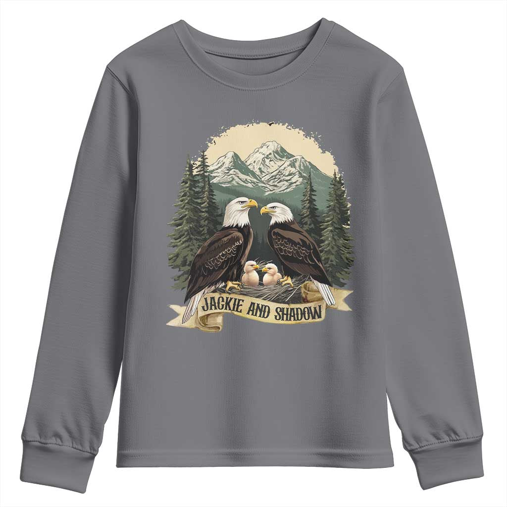 Funny Jackie And Shadow Eagle Family Matching Youth Sweatshirt Eagle Lover - Wonder Print Shop