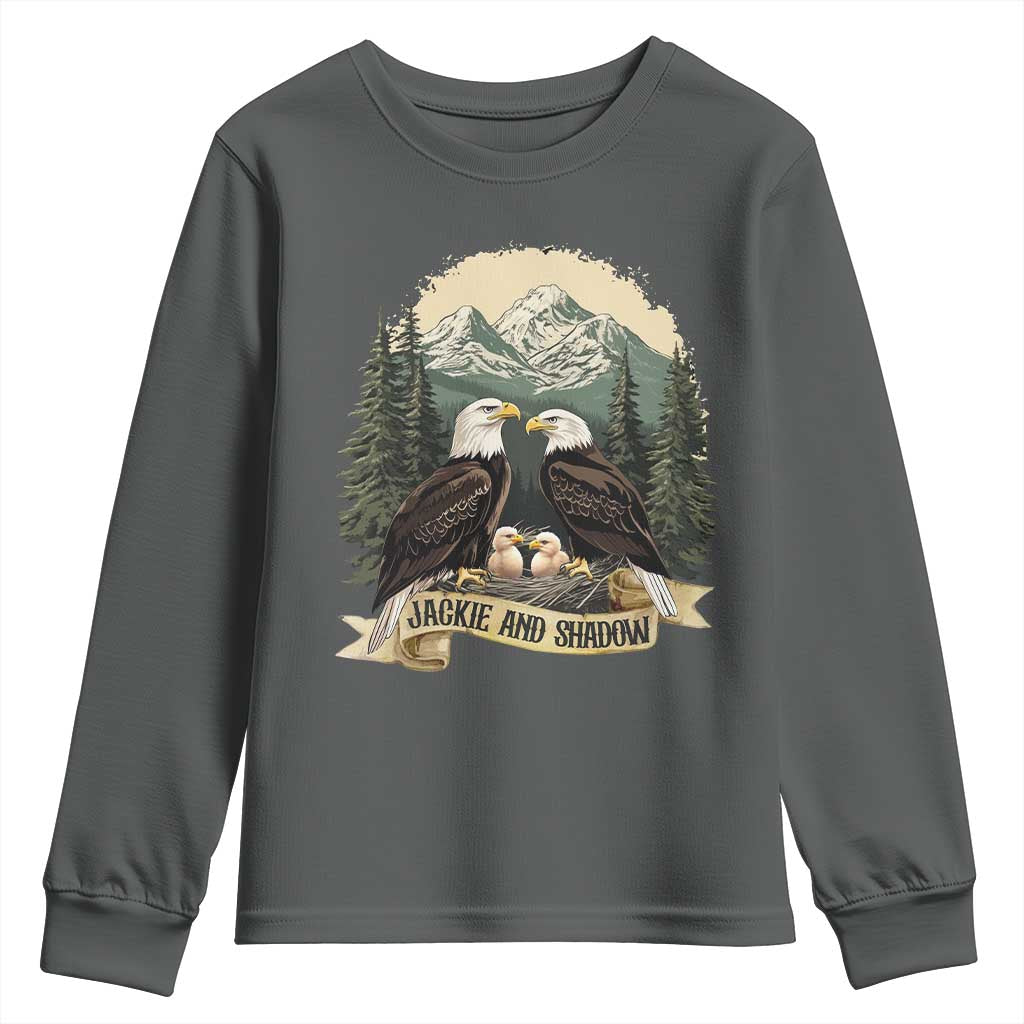 Funny Jackie And Shadow Eagle Family Matching Youth Sweatshirt Eagle Lover - Wonder Print Shop